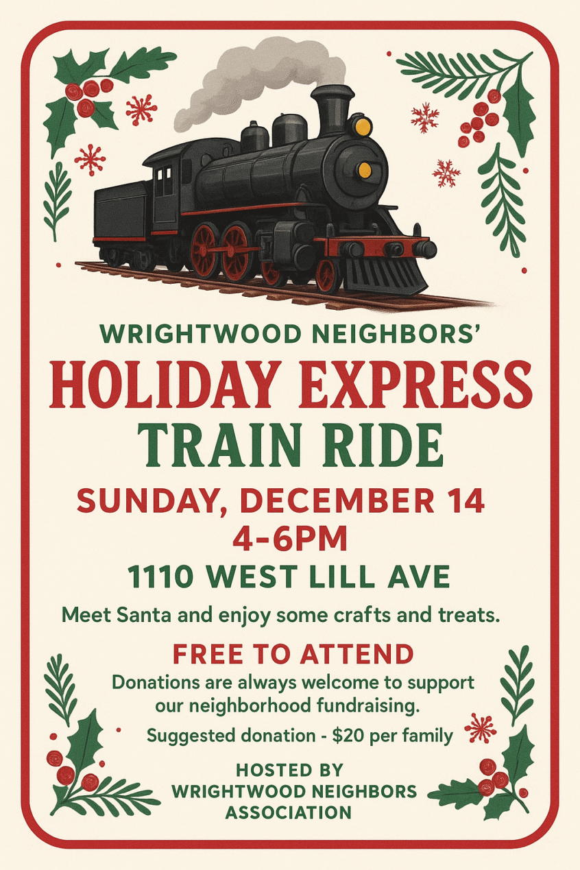 holiday train flyer 2025